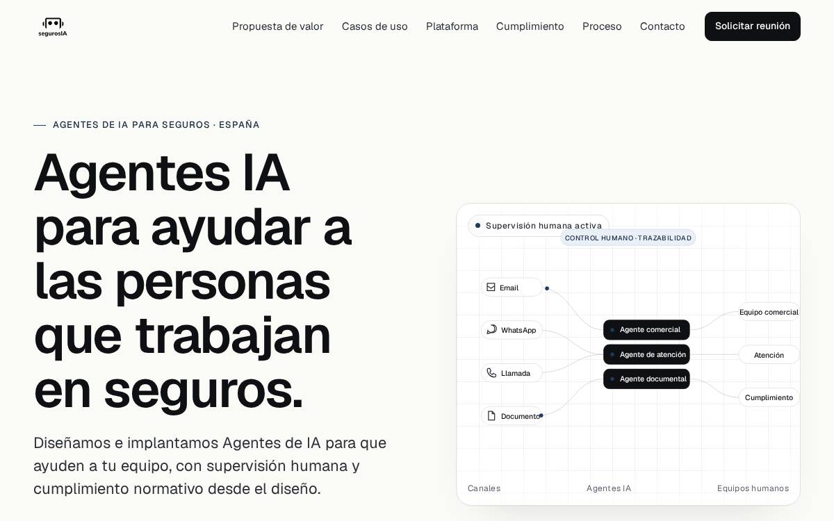 Seguros IA website preview