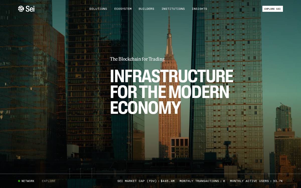 Sei website preview
