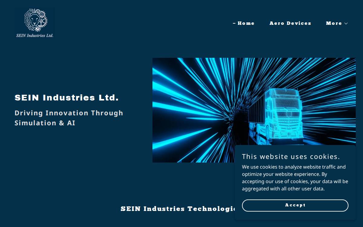 SEIN Industries LTD website preview