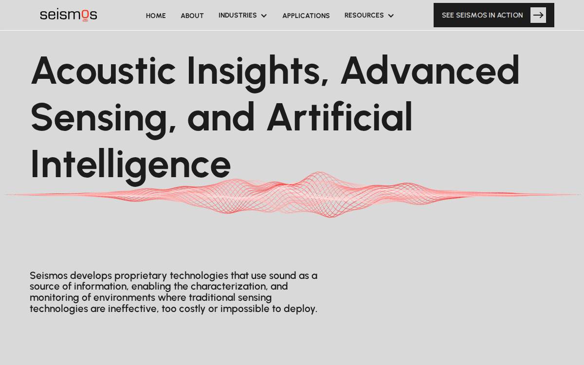 Seismos website preview