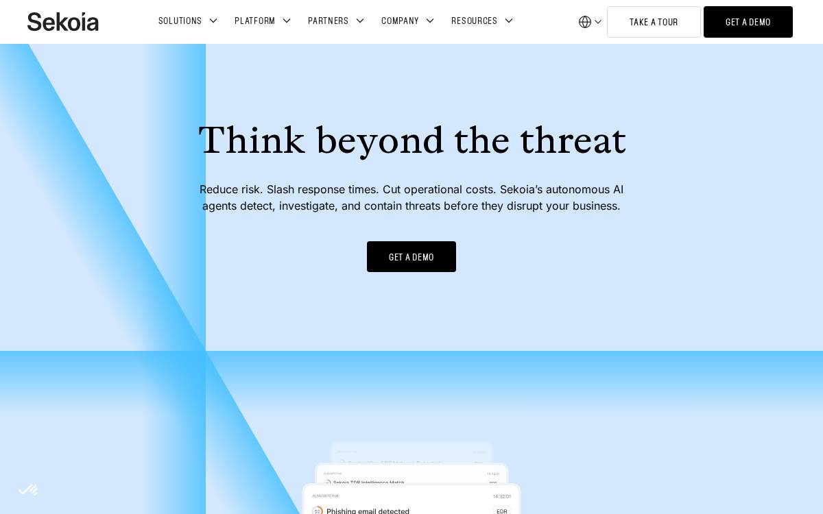Sekoia website preview