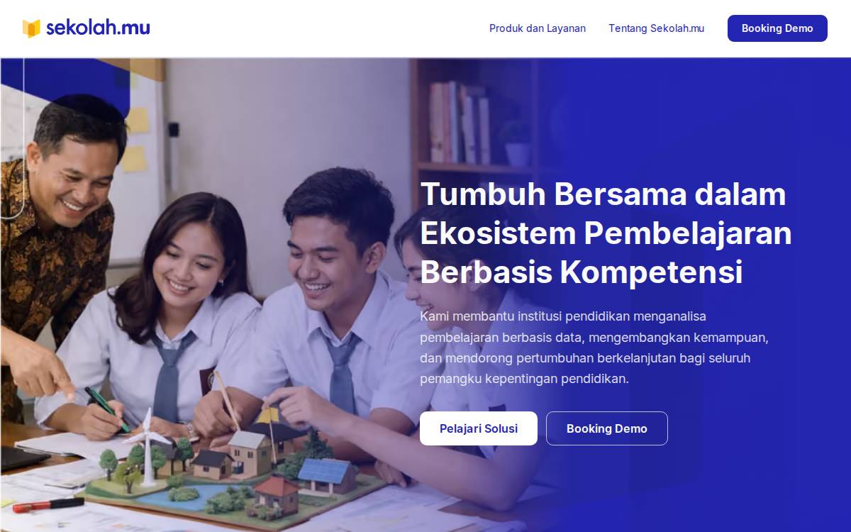 Sekolah website preview