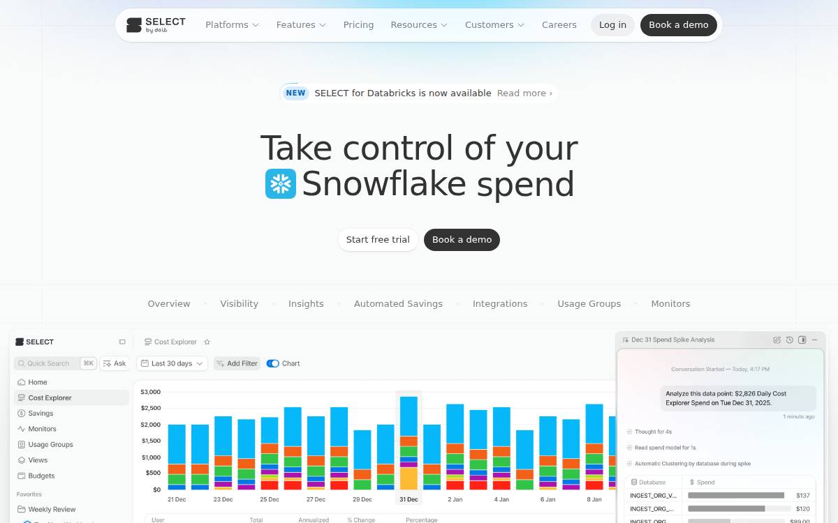 Select Dev website preview