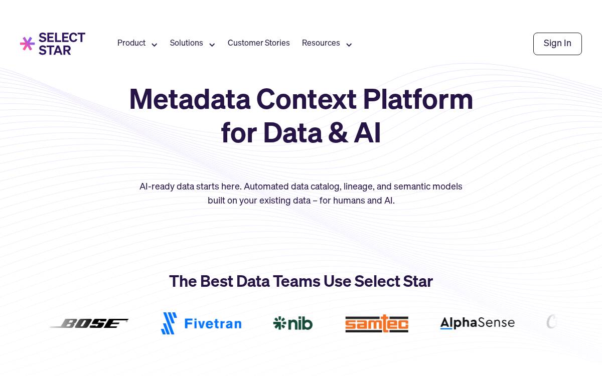 Select Star website preview