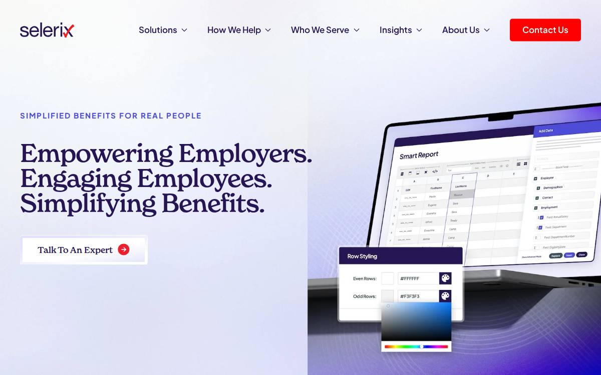 Selerix website preview