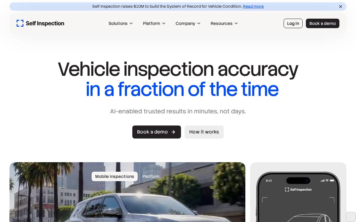 Selfinspection website preview