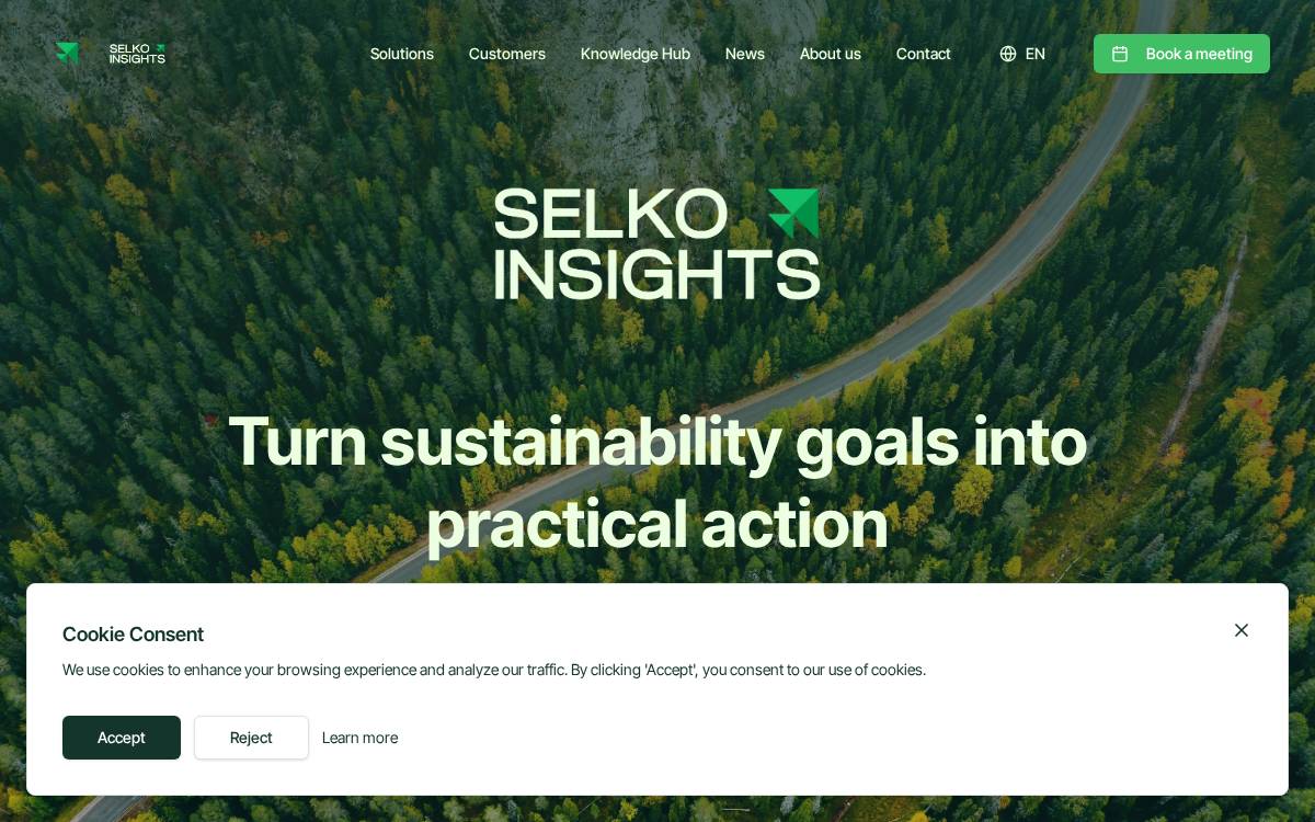 Selkoinsights website preview
