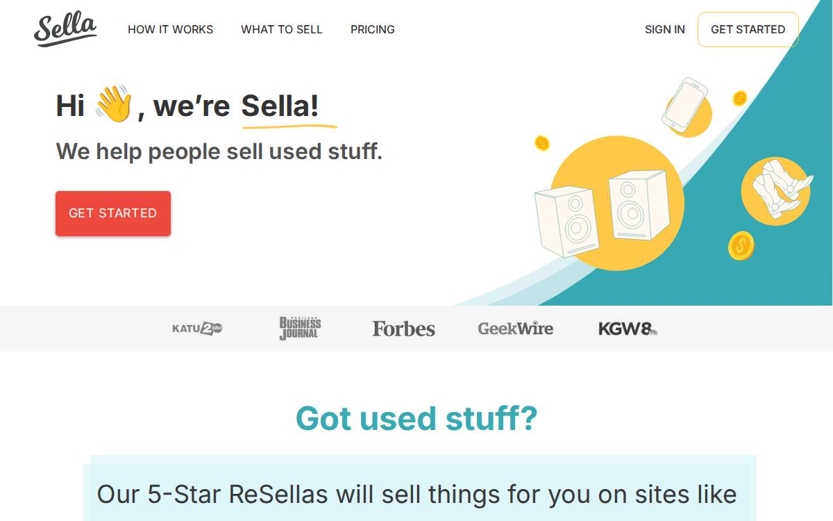 Sella website preview