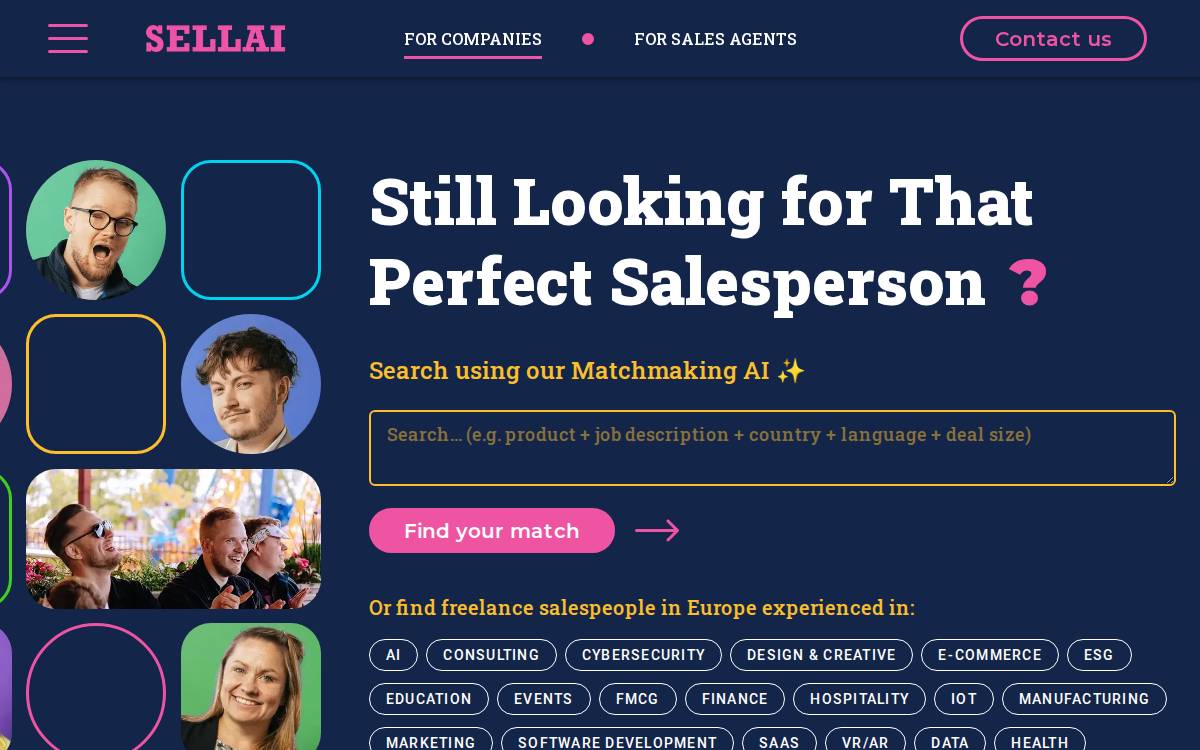 Sellai website preview