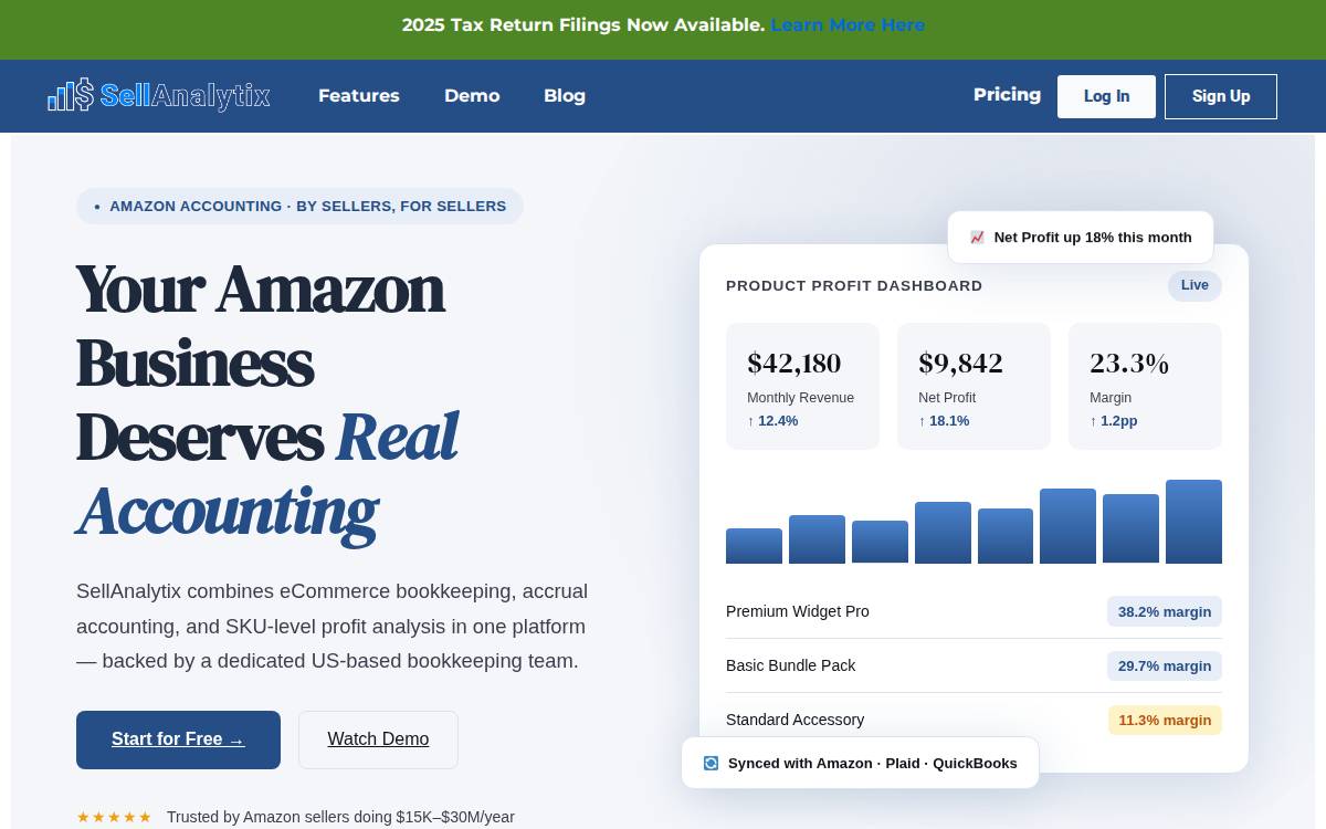 SellAnalytix website preview