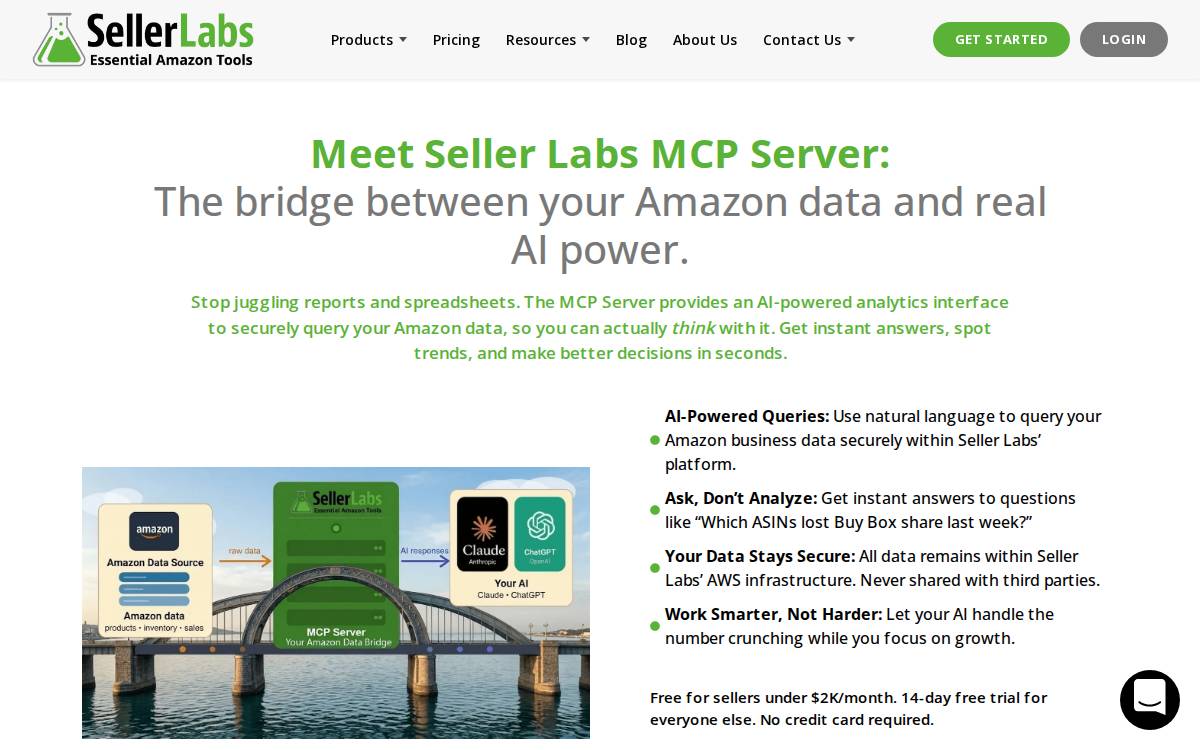 Sellerlabs website preview