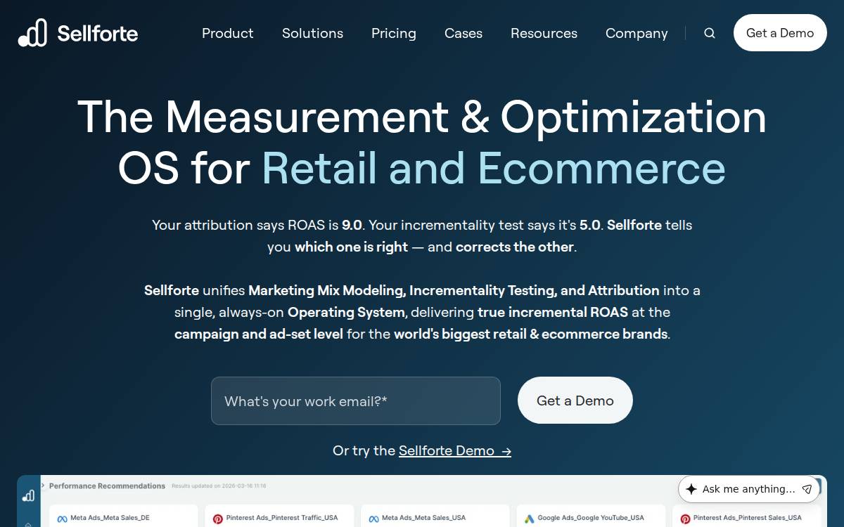 Sellforte website preview