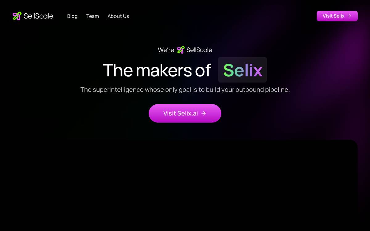 Sellscale website preview