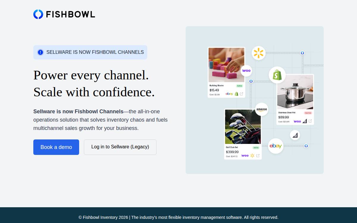 Sellware website preview