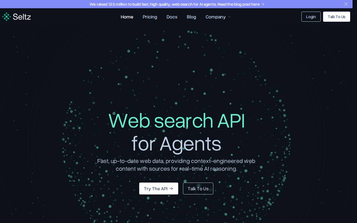 Seltz website preview