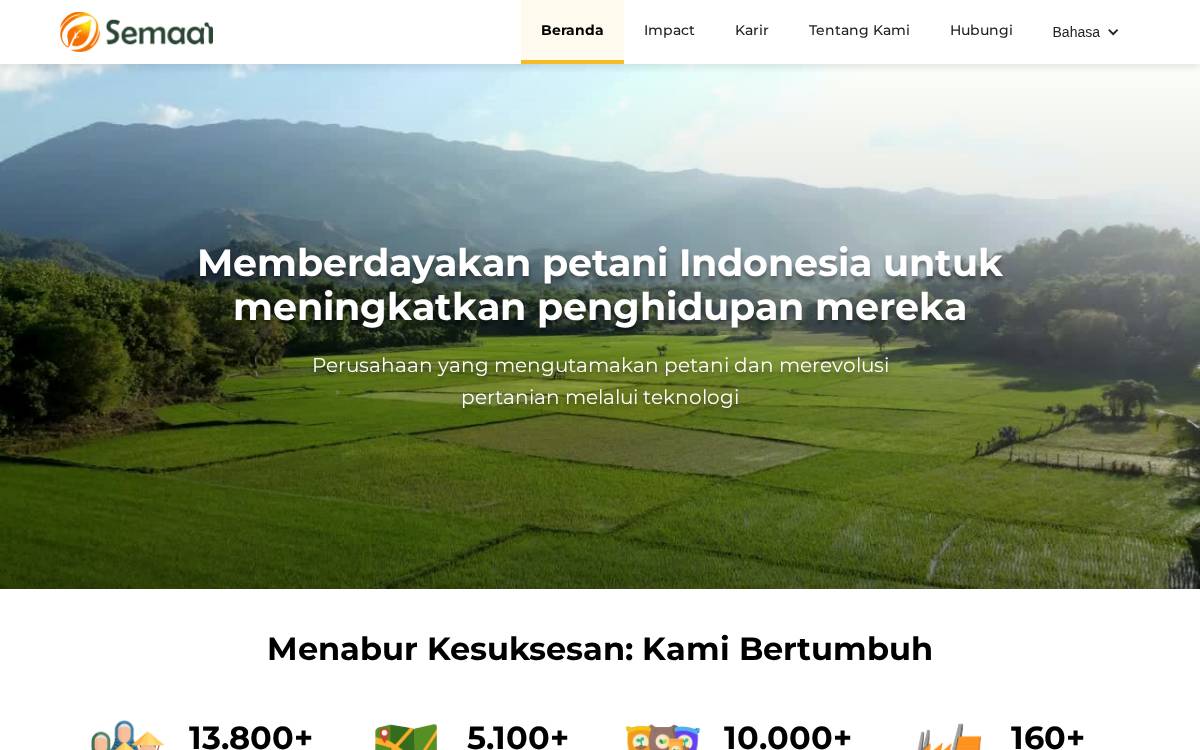 Semaai website preview
