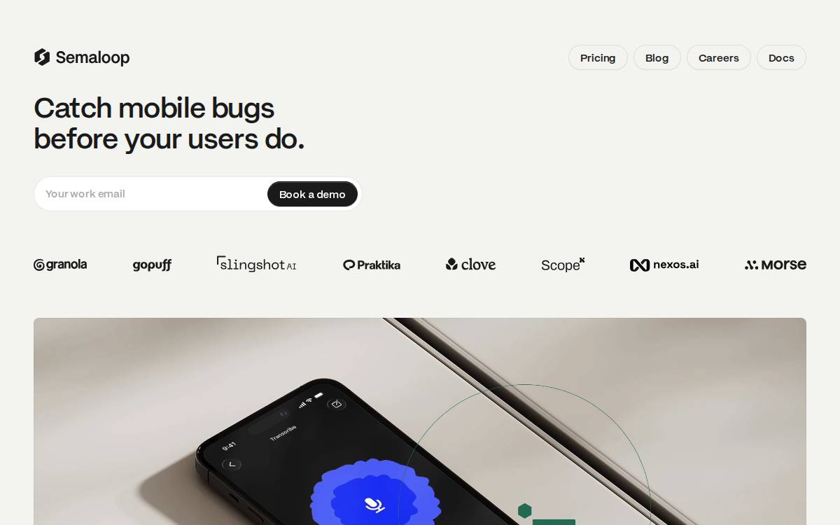 Semaloop website preview