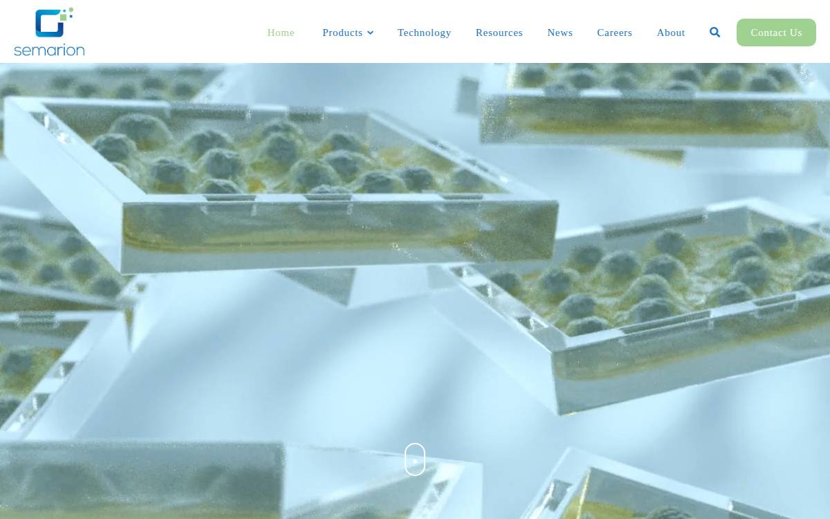 Semarion - company website preview