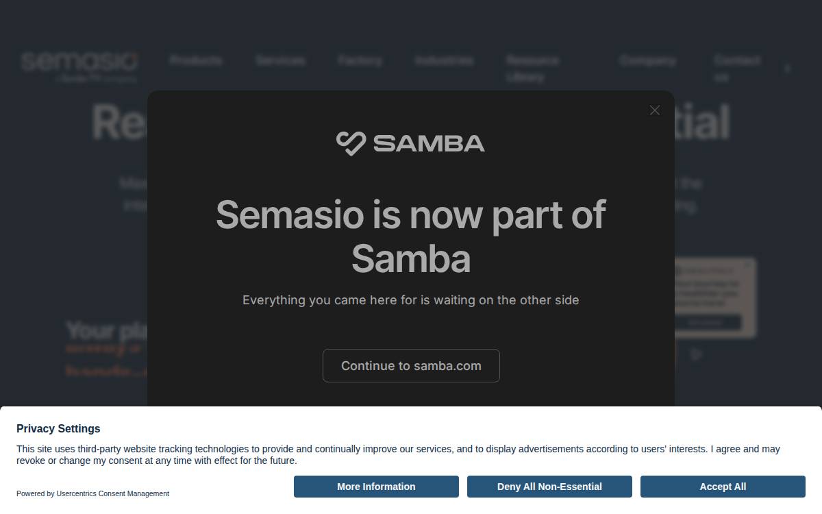 Semasio website preview