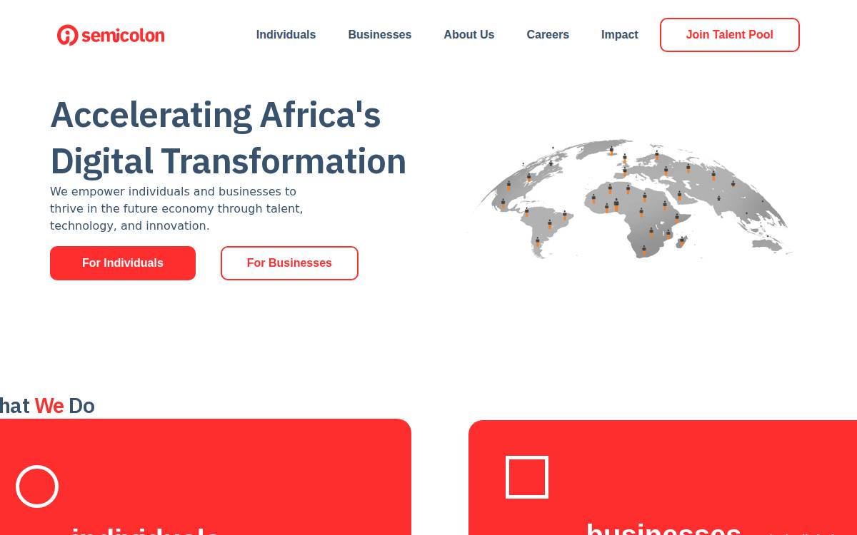 Semicolon website preview