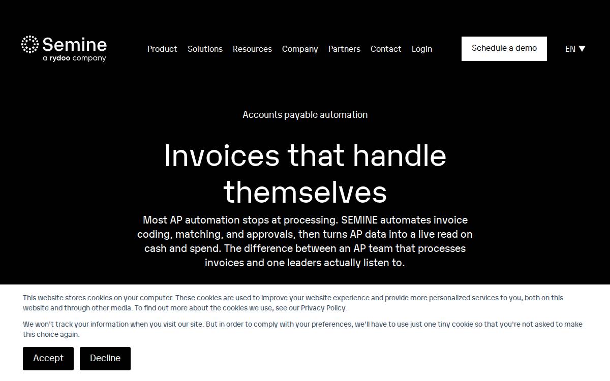 Semine website preview