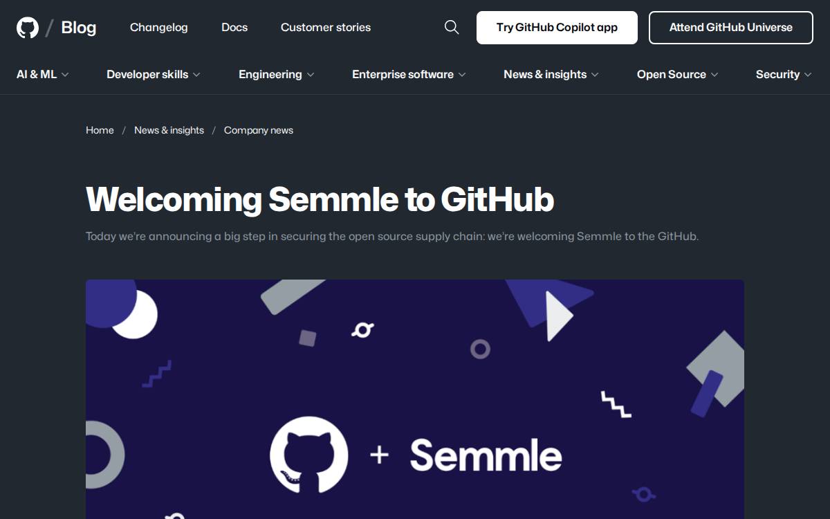 Semmle website preview
