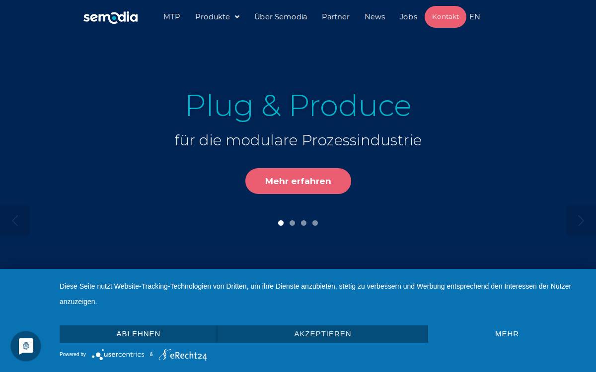 Semodia website preview