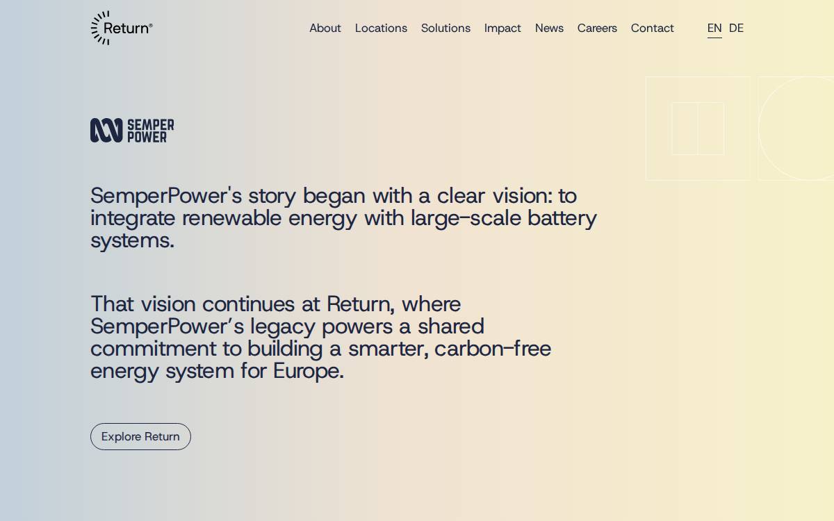 SemperPower website preview