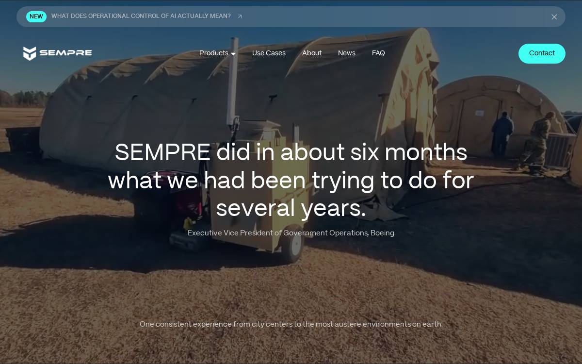 SEMPRE, INC. website preview