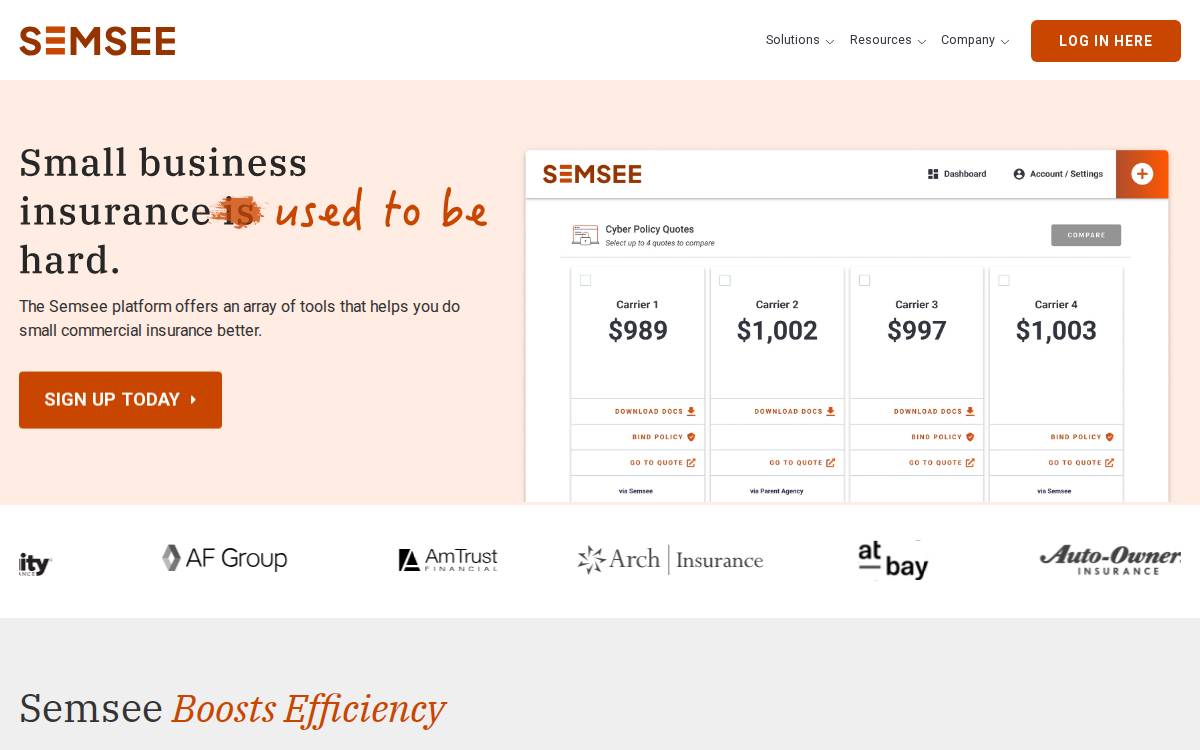 Semsee website preview