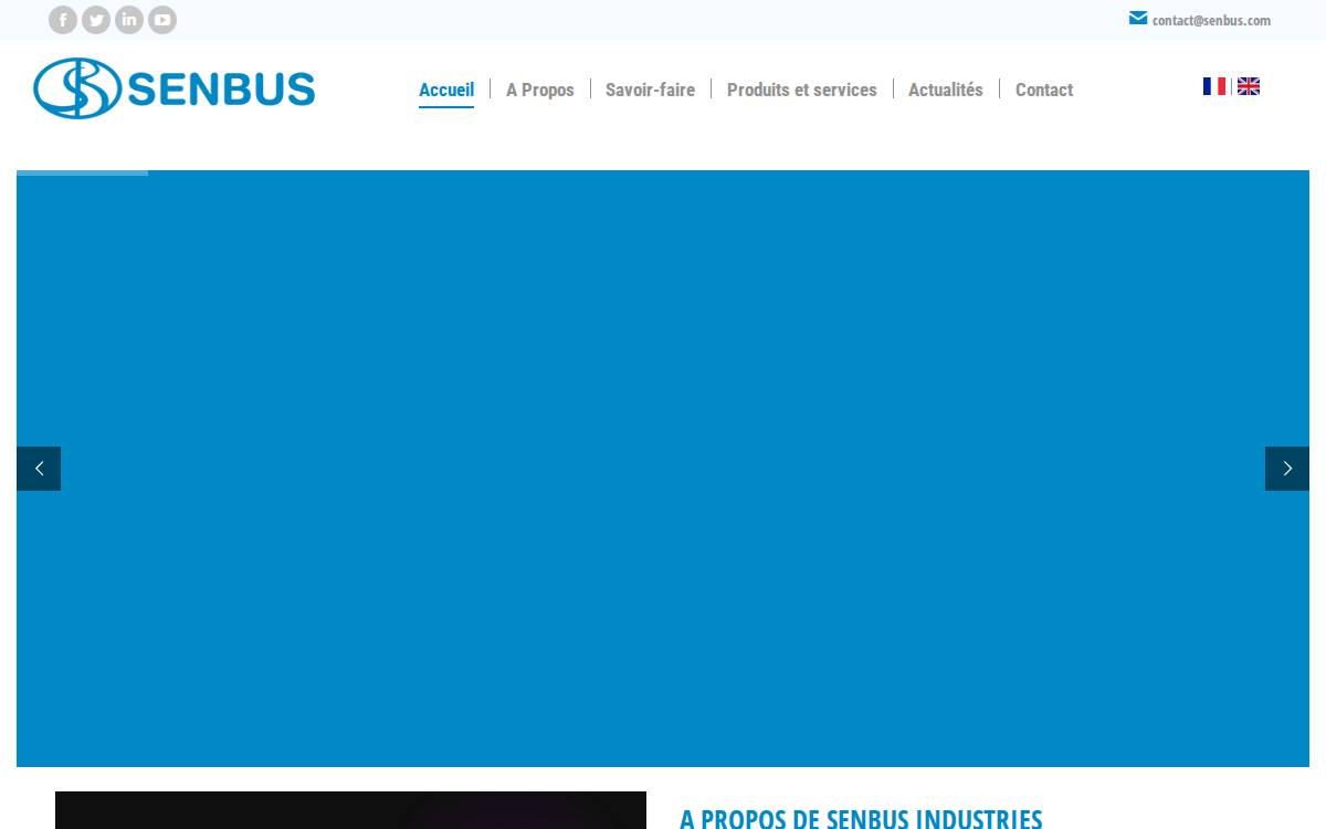 Senbus Industries website preview