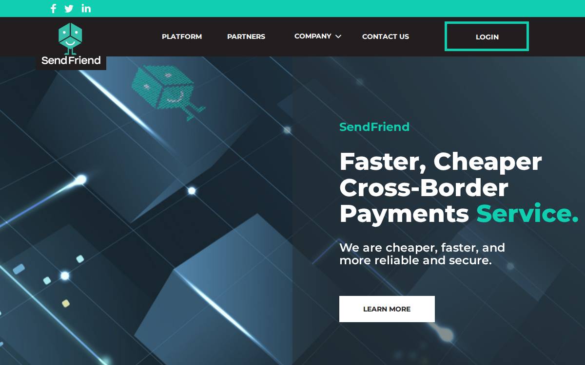 SendFriend website preview