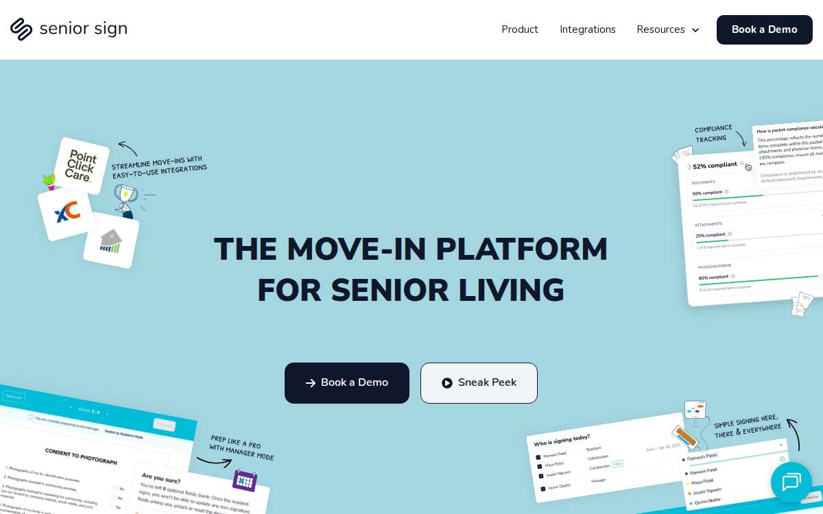 Seniorsign website preview