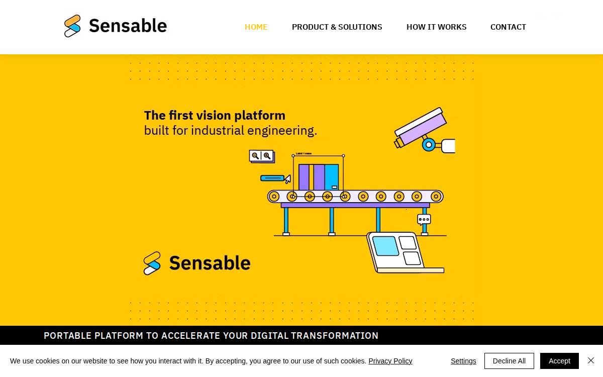 Sensable website preview
