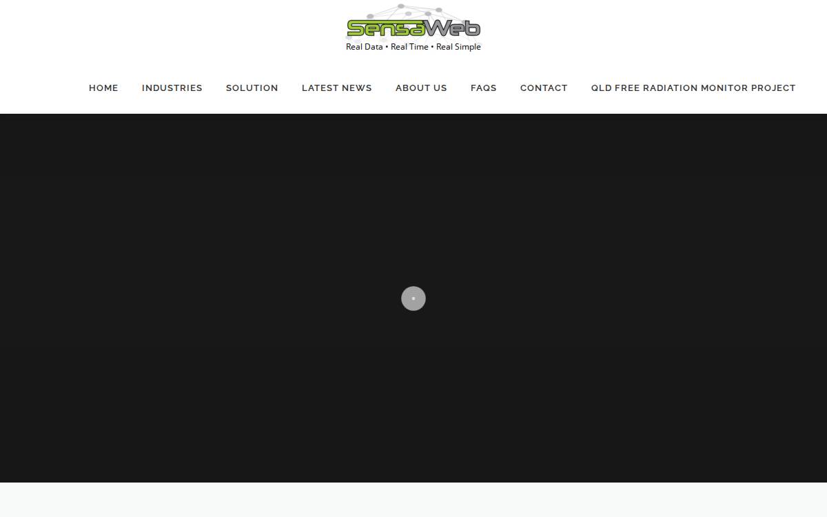 SensaWeb website preview