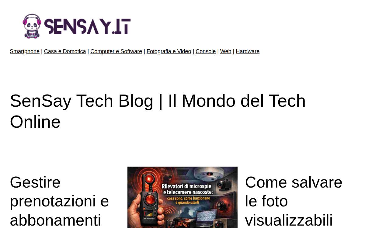 Sensay website preview