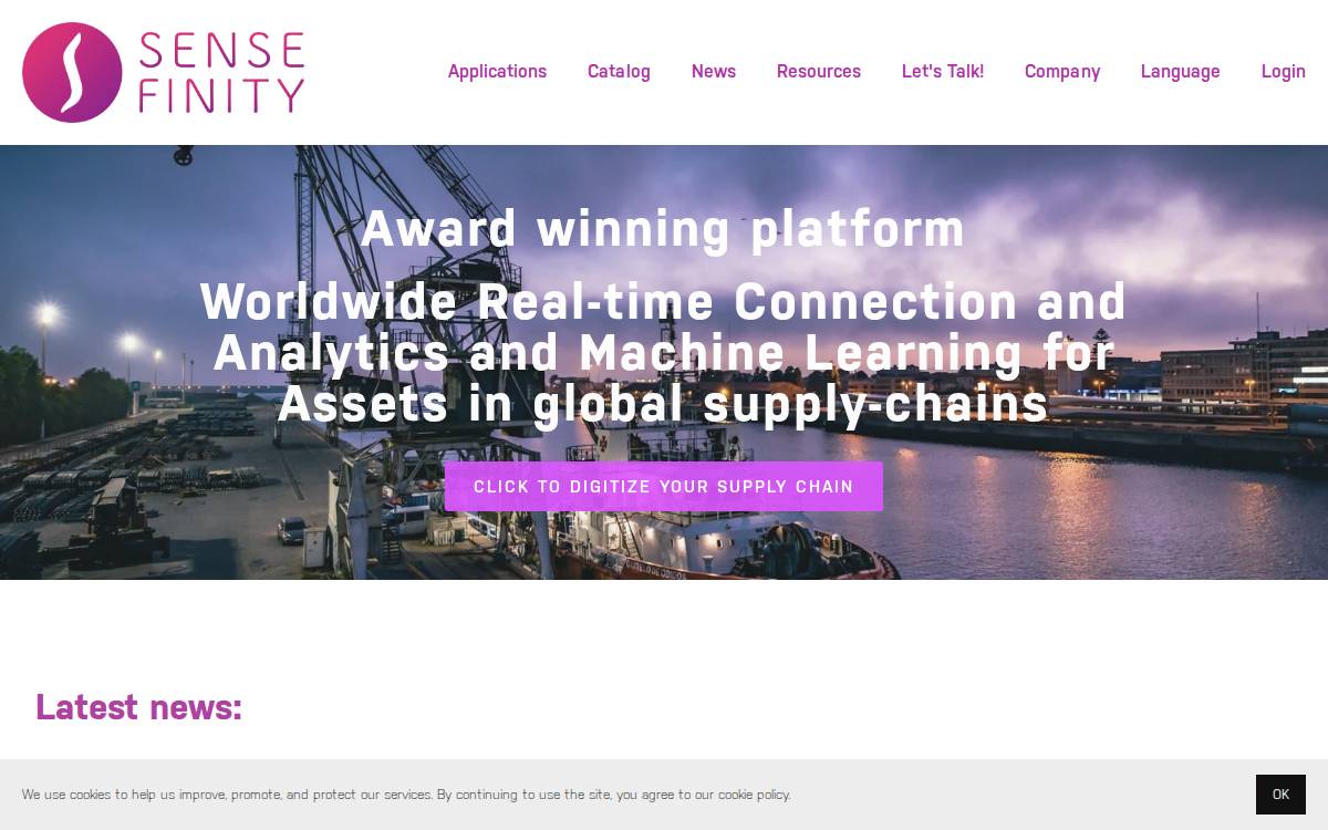 Sensefinity website preview