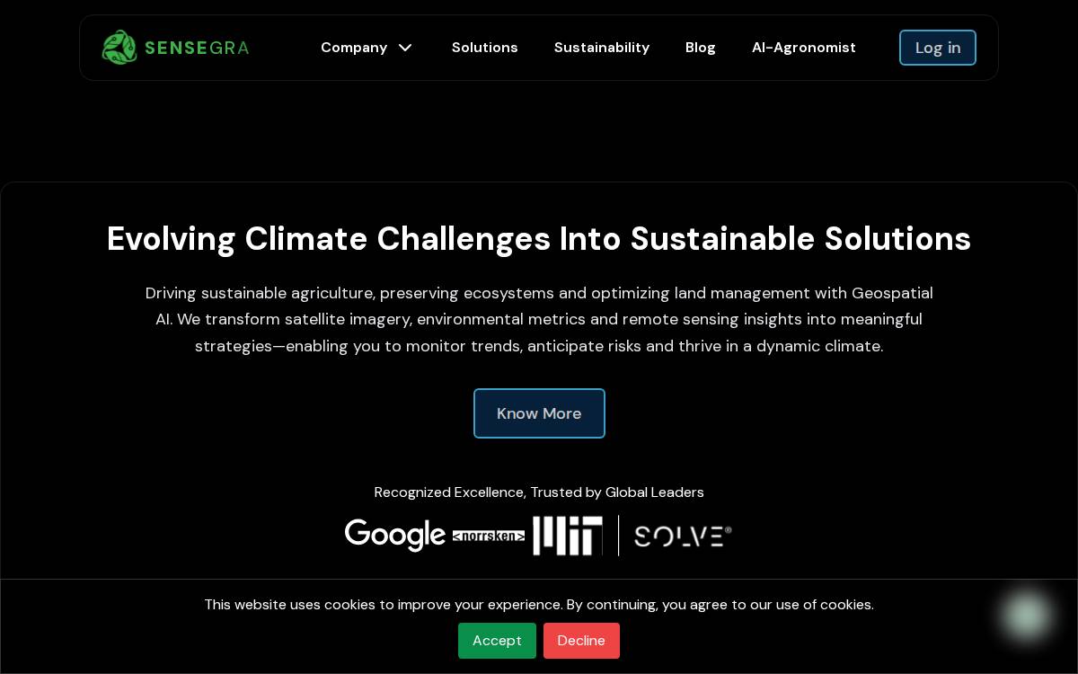 Sensegrass website preview