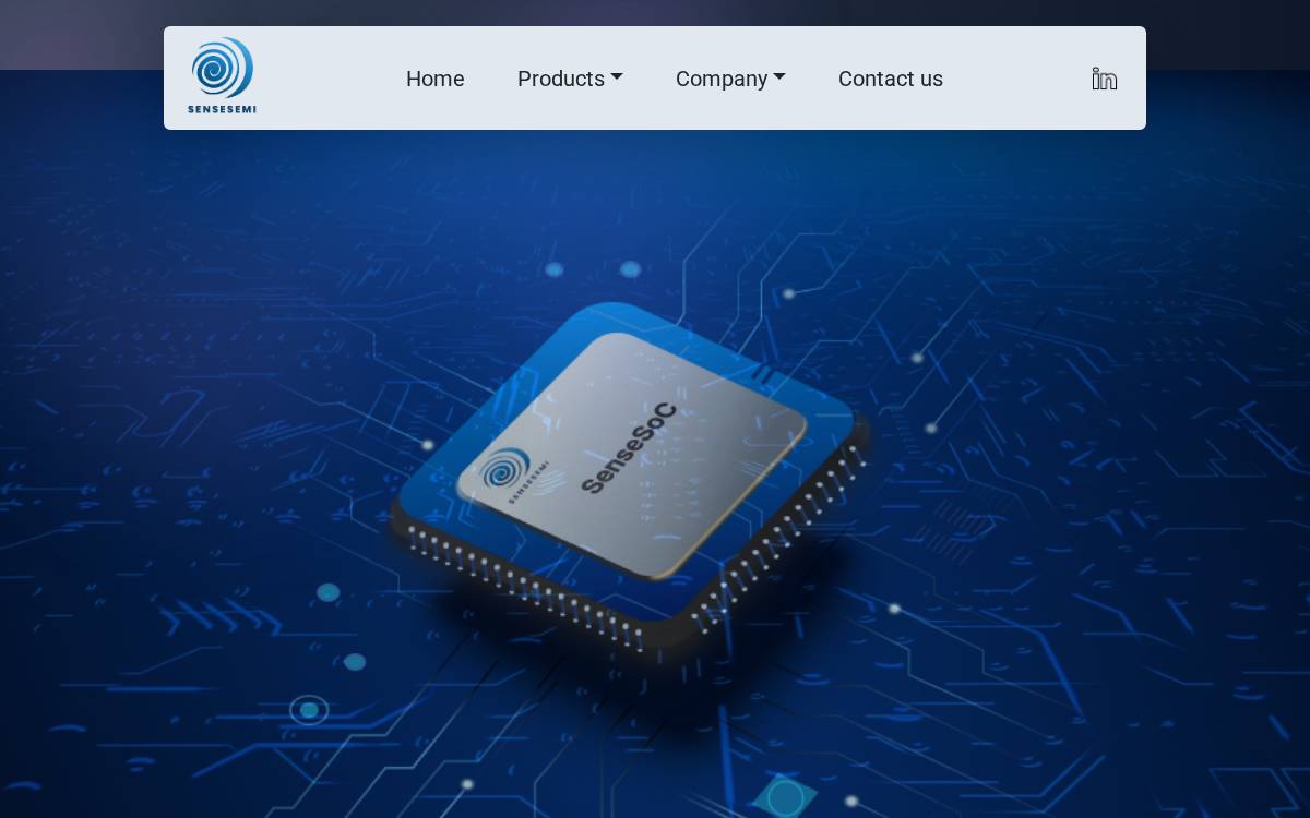 Sensesemi Technologies Pvt Ltd website preview