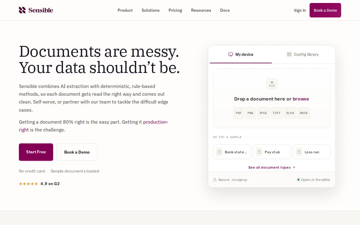Sensible website preview