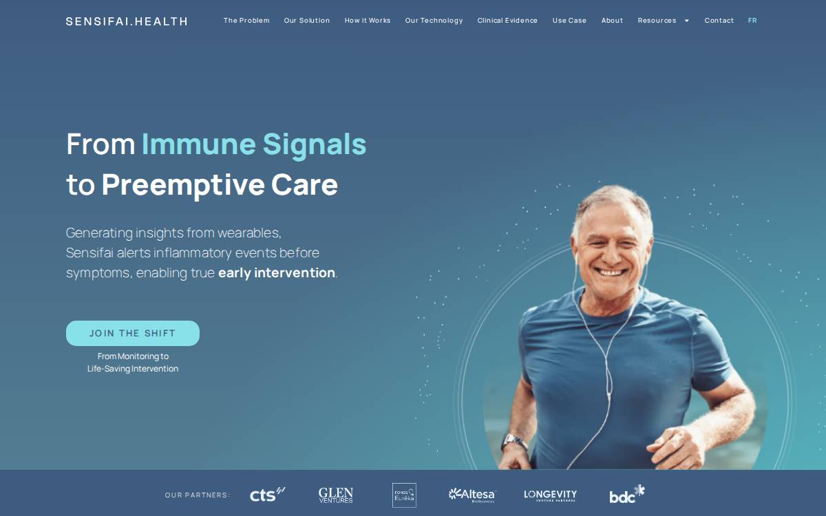 Sensifai website preview