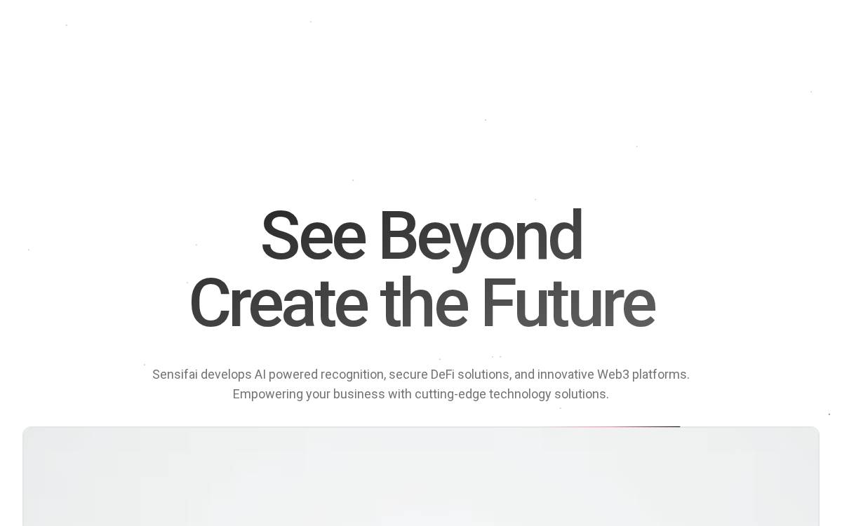 Sensifai website preview