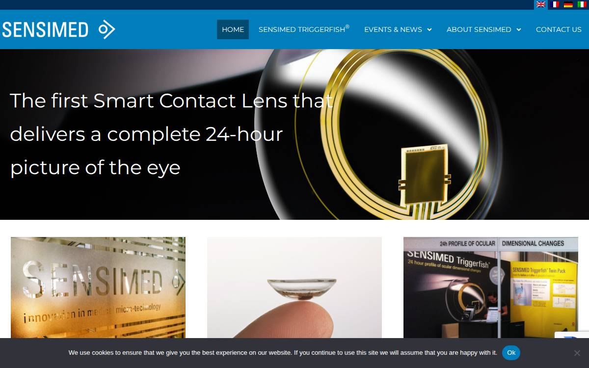 Sensimed website preview