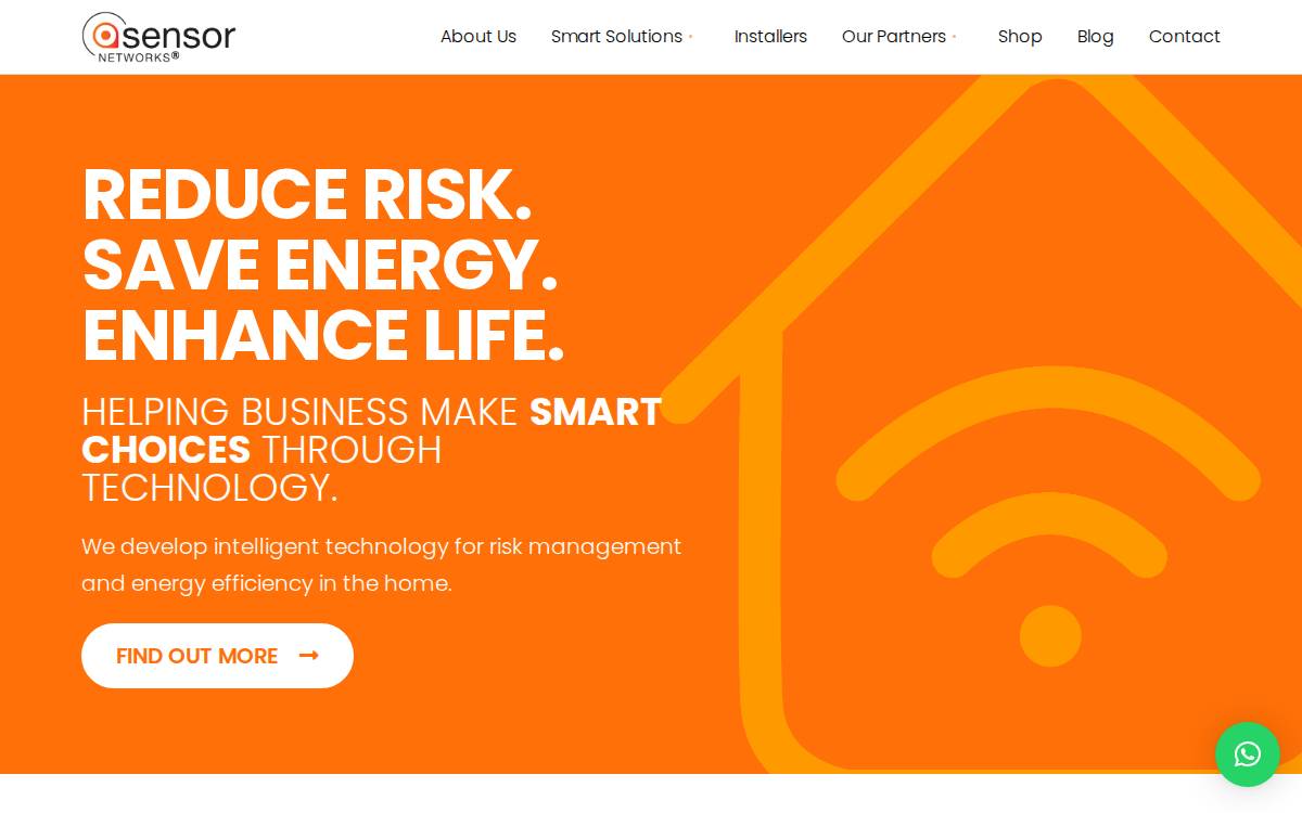 Sensor Networks website preview