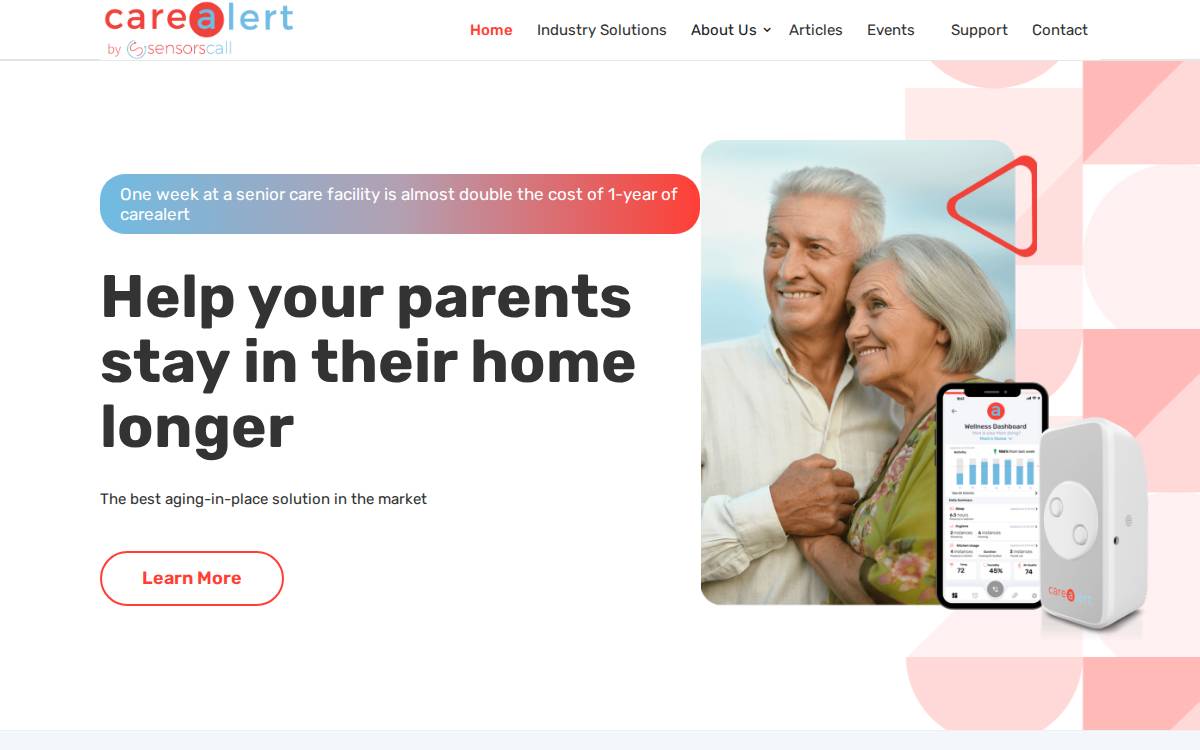 Sensorscall website preview