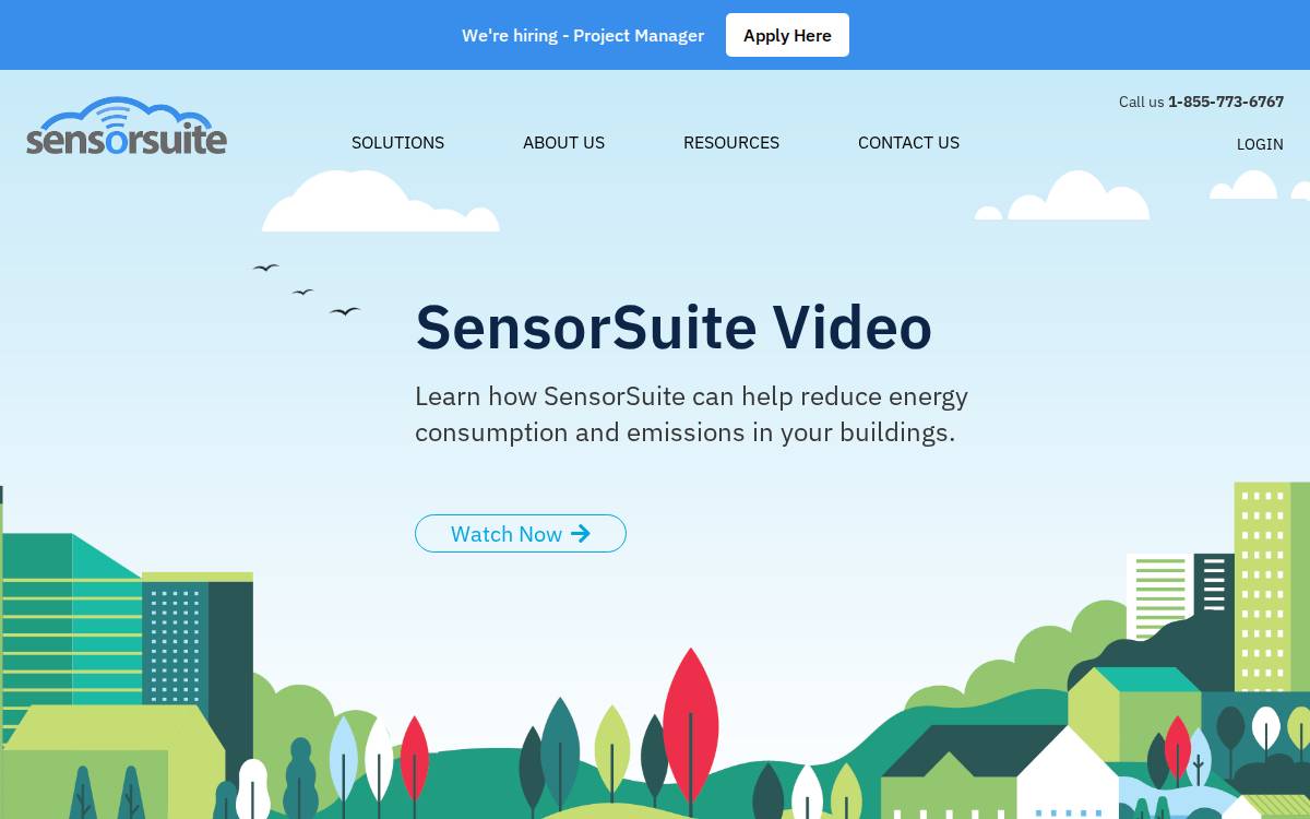 SensorSuite website preview