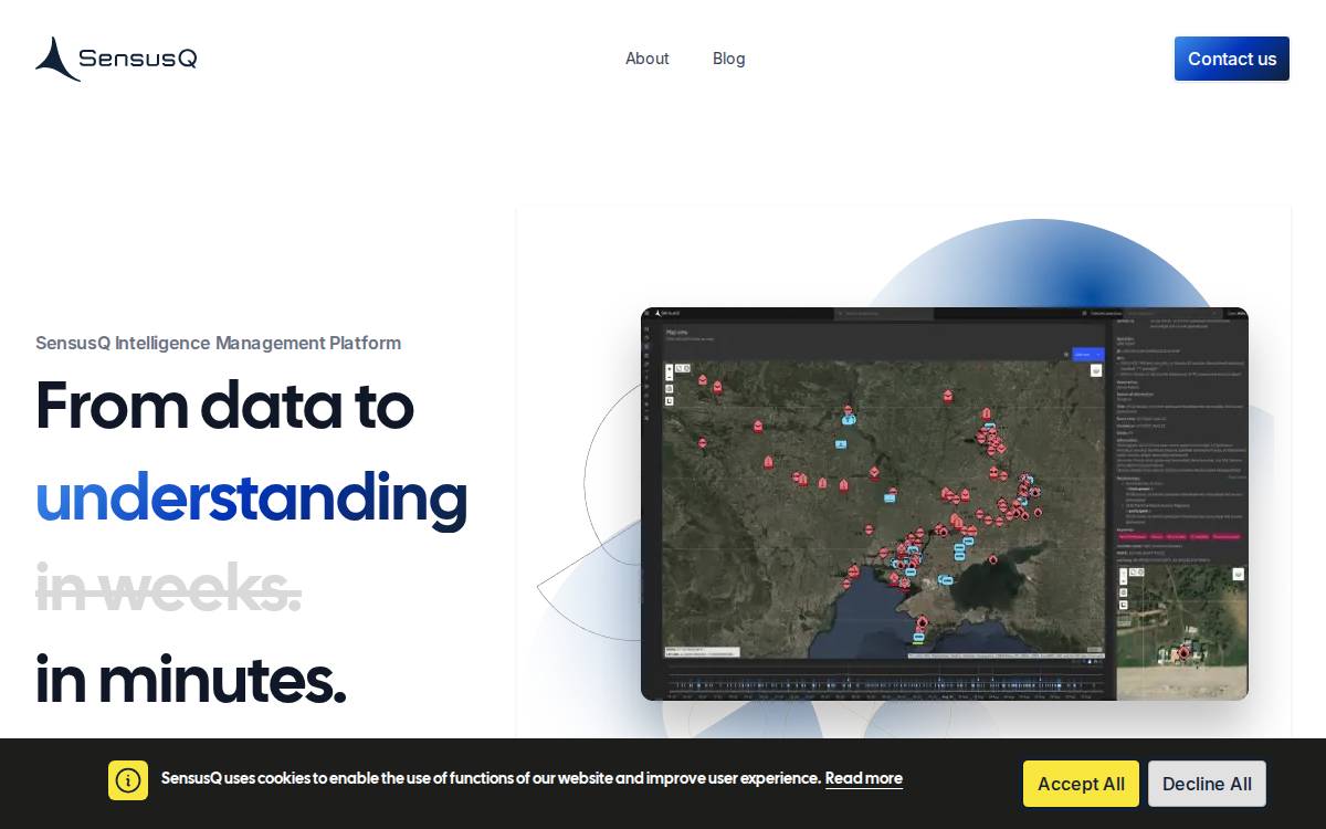 SensusQ website preview