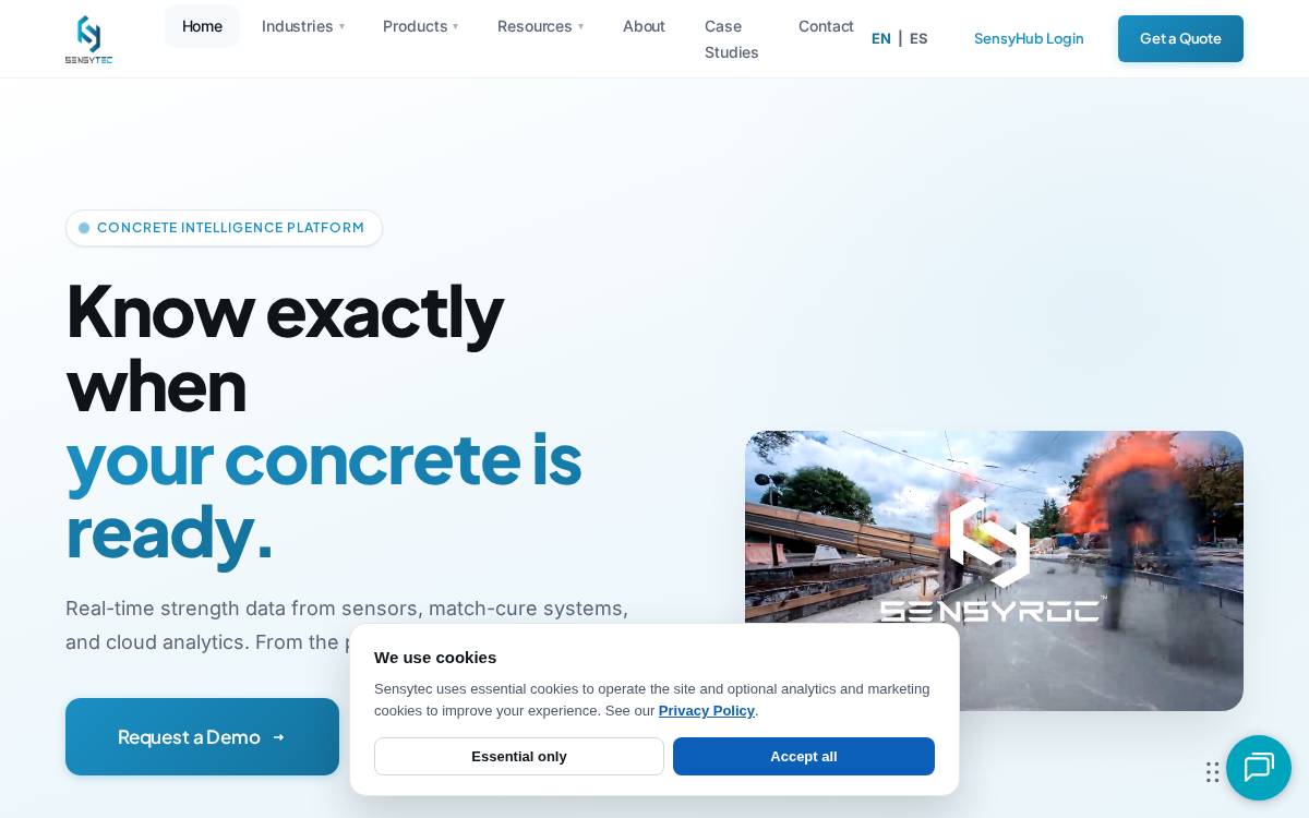 Sensytec website preview