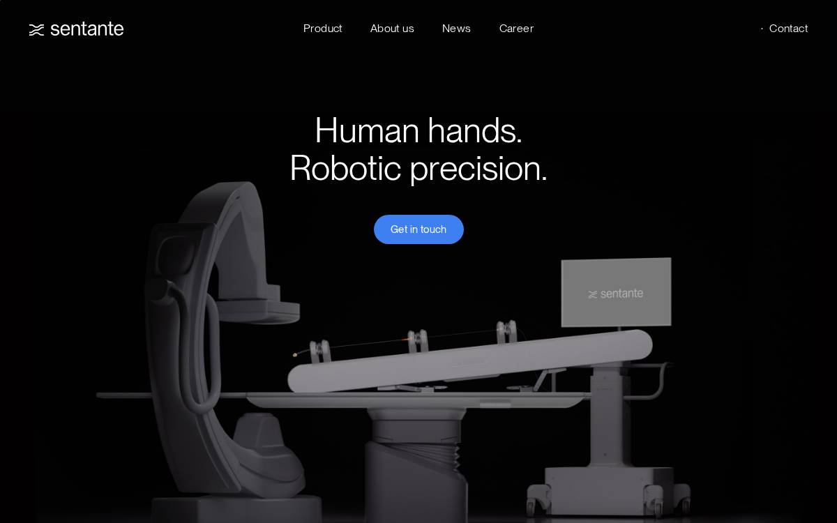 Sentante website preview