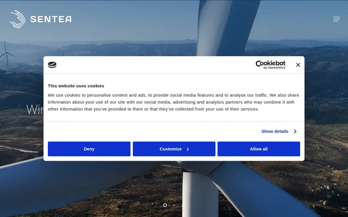 Sentea website preview